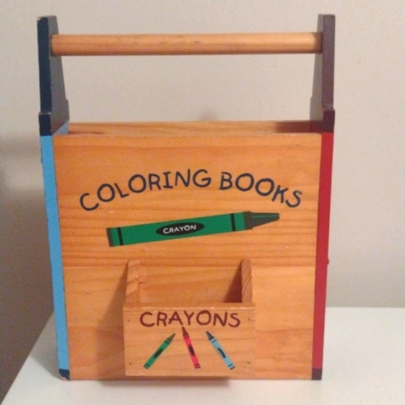 unmarked | Other | Vintage Wooden Crayola Coloring Book Holder | Poshmark